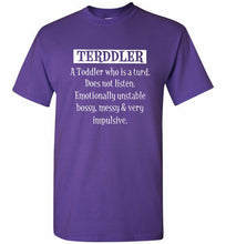 Terddler A Toddler Who Is A Turd Does Not Listen Shirt