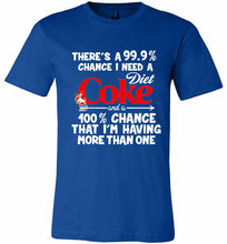 There’s A 99 9 Chance I Need A Diet Coke A 100% Chance That I’m Having More Than One Canvas USA