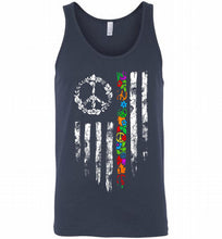 Peace flower American flag Tank