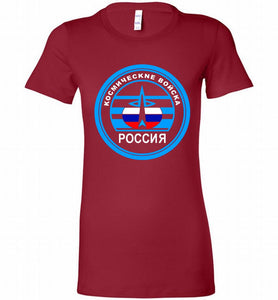 Russia Mocking Up Of Space Force Bella Ladies Tee