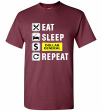 Eat Sleep Dollar General Repeat Shirt