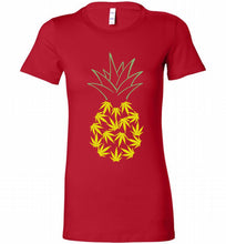 Pineapple Weed Leaf Bella Ladies Tee