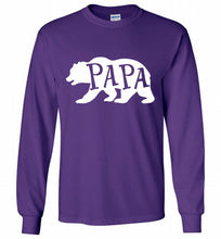 Papa Bear Gildan Long Shirt