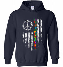 Peace flower American flag Hoodie