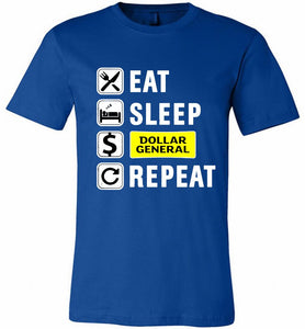 Eat Sleep Dollar General Repeat Canvas USA