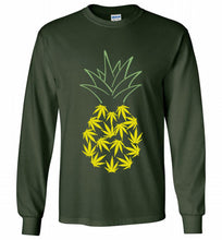 Pineapple Weed Leaf Gildan Long Shirt