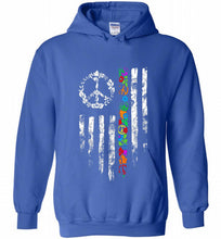 Peace flower American flag Hoodie