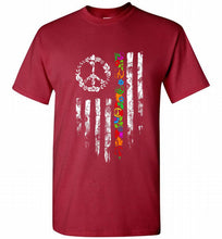 Peace flower American flag Shirt