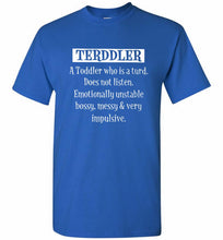 Terddler A Toddler Who Is A Turd Does Not Listen Shirt