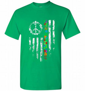 Peace flower American flag Shirt