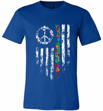 Peace flower American flag Canvas USA