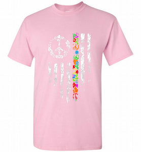 Peace flower American flag Shirt
