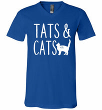 Tats And Cats V-Neck Shirt