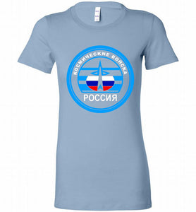 Russia Mocking Up Of Space Force Bella Ladies Tee