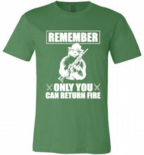 Remember Only You Can Return Fire Canvas USA