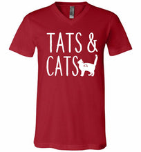 Tats And Cats V-Neck Shirt