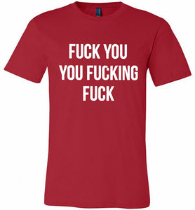 Fuck You You Fucking Fuck Canvas USA