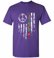 Peace flower American flag Shirt
