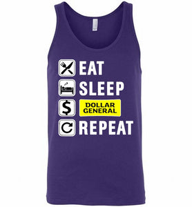 Eat Sleep Dollar General Repeat Tank