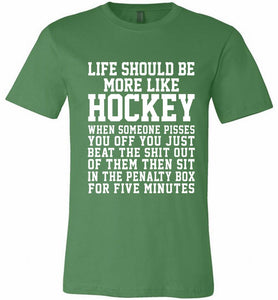 Life Should Be More Like Hockey Canvas USA