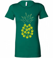 Pineapple Weed Leaf Bella Ladies Tee
