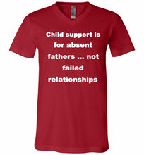 Child Support Is For Absent Fathers Not Failed Relationships V-Neck Shirt