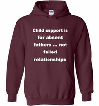 Child Support Is For Absent Fathers Not Failed Relationships Hoodie