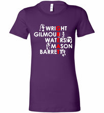 Pink Floyd Great Wright Gilmous Waters Mason Bella Ladies Tee