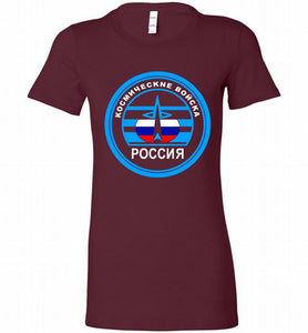 Russia Mocking Up Of Space Force Bella Ladies Tee