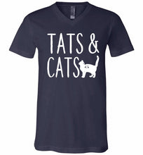 Tats And Cats V-Neck Shirt