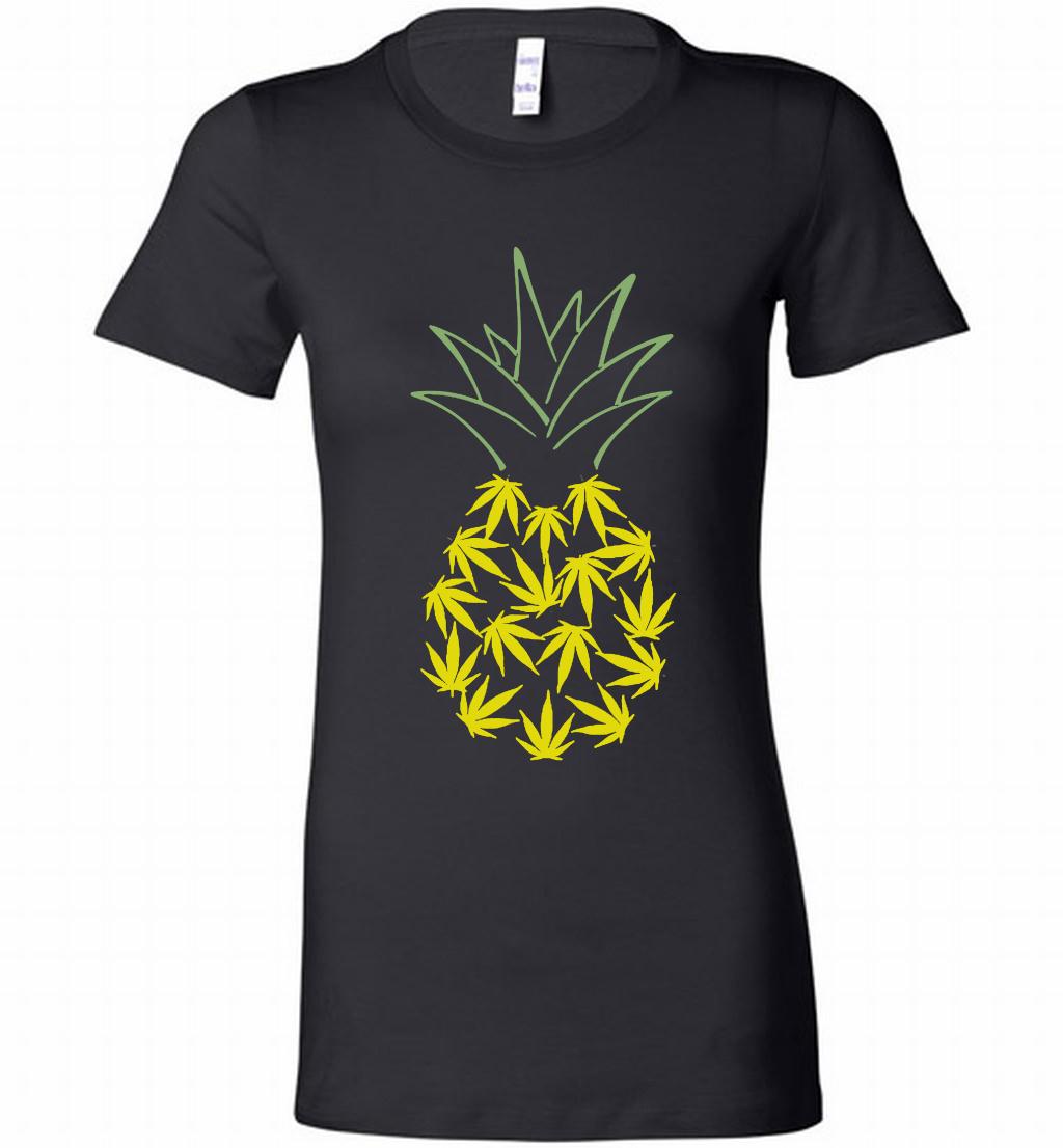 Pineapple Weed Leaf Bella Ladies Tee