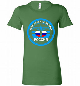 Russia Mocking Up Of Space Force Bella Ladies Tee