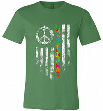 Peace flower American flag Canvas USA