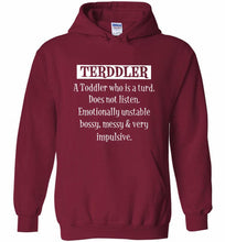 Terddler A Toddler Who Is A Turd Does Not Listen Hoodie