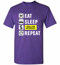 Eat Sleep Dollar General Repeat Shirt