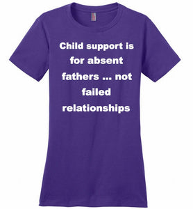 Child Support Is For Absent Fathers Not Failed Relationships Ladies Perfect