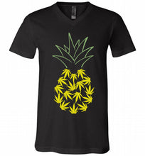 Pineapple Weed Leaf V-Neck Shirt