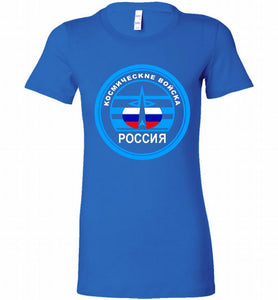 Russia Mocking Up Of Space Force Bella Ladies Tee