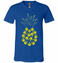 Pineapple Weed Leaf V-Neck Shirt