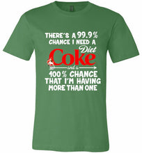 There’s A 99 9 Chance I Need A Diet Coke A 100% Chance That I’m Having More Than One Canvas USA