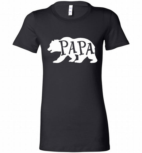 Papa Bear Bella Ladies Tee