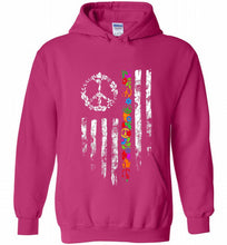 Peace flower American flag Hoodie
