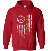 Peace flower American flag Hoodie