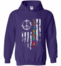Peace flower American flag Hoodie