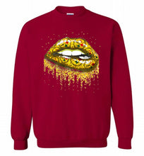 Sexy Pittsburgh Steelers Lips Football Crewneck Sweatshirt