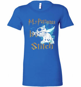 My Patronus Is A Stitch Bella Ladies Tee