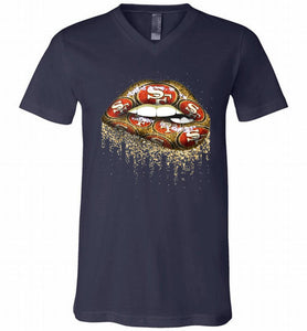 San Francisco 49ers Lip V-Neck Shirt