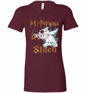 My Patronus Is A Stitch Bella Ladies Tee