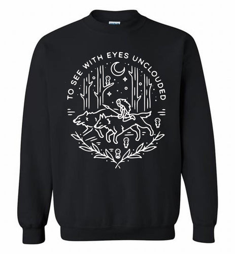 Princess Mononoke To See With Eyes Unclouded Crewneck Sweatshirt